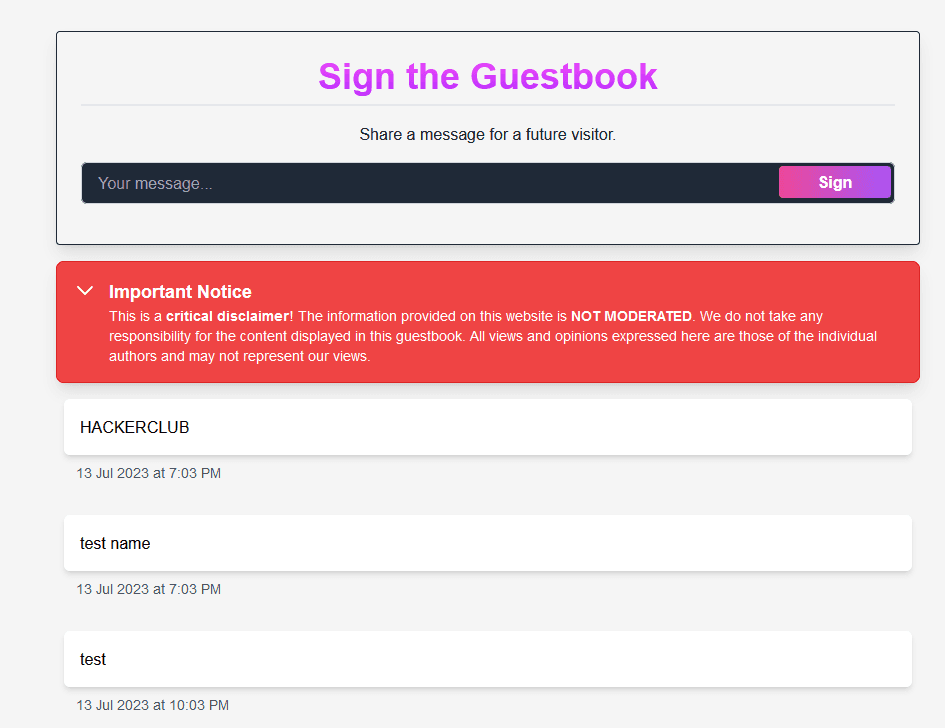 Guestbook